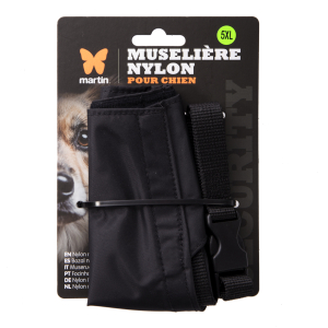 Nylon Muzzle - T5 - 22/30cm - Black