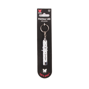 LED pointer in the shape of a butterfly - white