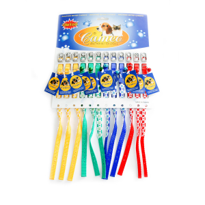 Lot de collier en nylon - x12 - Fleurs - multicolore