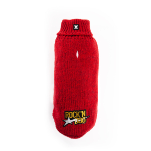 Pull en maille - Pull en maille Rock - L - Rouge