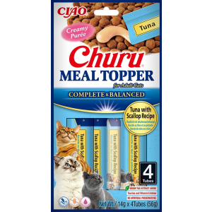 4 tubes - Inaba Ciao Churu - Tuna and scallop