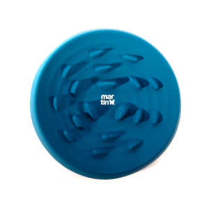 Silicone slow feeder bowl - Softness - 22cm - blue