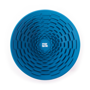 Gamelle de léchage en silicone - Douceur - 19cm - bleu
