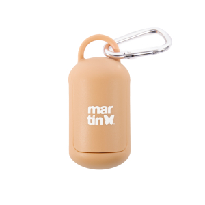 Dog waste bag dispenser - plastic - Yellow