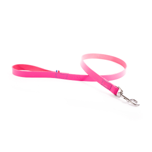 Laisse en cuir - 499 bicolore - 1m - 2cm - rose