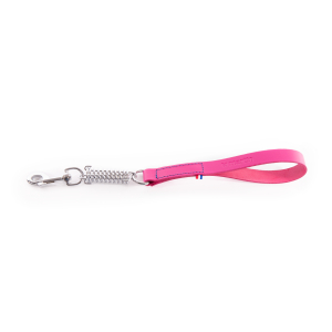Leather shock absorber lead - 499 two-tone - 50cm - 2.5cm - pink