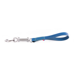 Leather shock absorber lead - 499 two-tone - 50cm - 2.5cm - blue