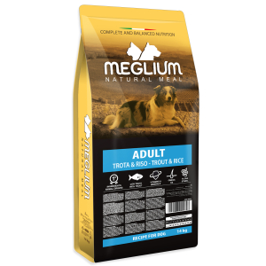 Meglium Adult Trout & Rice Croquettes for Dogs - 14kg