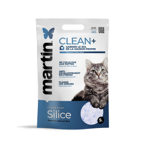 Litière silice - Clean+ - 5L