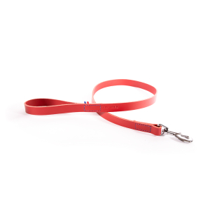 Laisse en cuir - 499 bicolore - 1m20 - 1.4cm - rouge