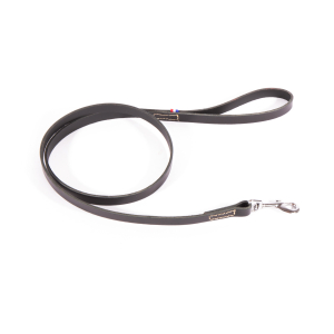 Laisse en cuir - 499 bicolore - 1m20 - 1.4cm - noir