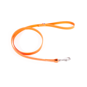 Laisse en cuir - 499 bicolore - 1m20 - 1.4cm - orange