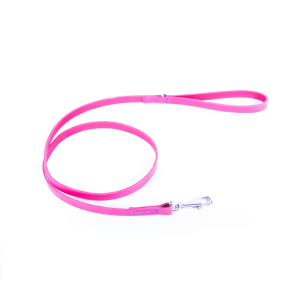Laisse en cuir - 499 bicolore - 1m20 - 1.4cm - rose