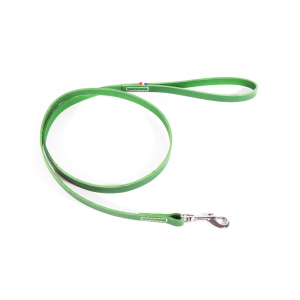 Laisse en cuir - 499 bicolore - 1m20 - 1.4cm - vert