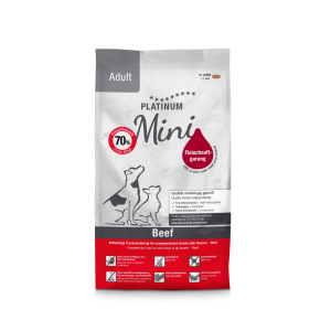 Croquette Platinum Mini Bœuf pour chien adulte - 900g