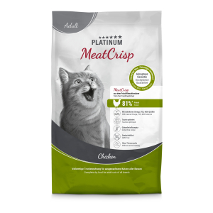 Platinum Meatcrisp Adult Chicken Cat Kibble - 3kg