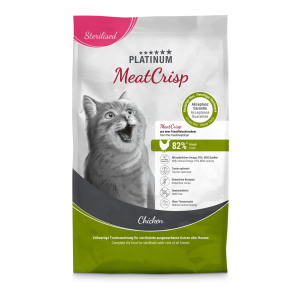 Platinum Meatcrisp Sterilised Chicken Kibble for Cats - 3kg