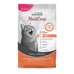Platinum Meatcrisp Sterilised Fish Cat Kibble - 3kg