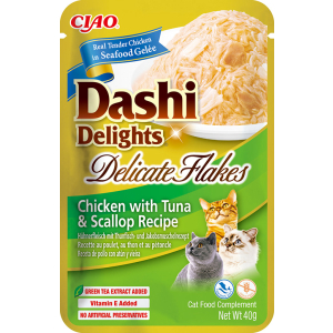 Inaba Dashi Delights DF chicken, tuna & scallop - 40g