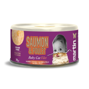 Martin Food - Salmon and Chicken Kitten Mini Filet - 70g (x12)