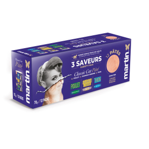 Pâté Martin Classic multipack pour chat - 12x70g