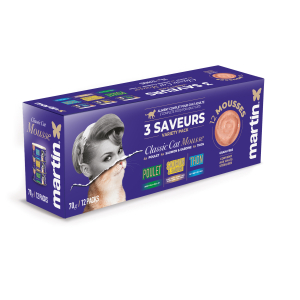 Mousse Martin Classic multipack pour chat - 12x70g
