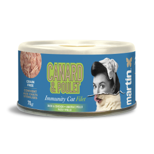 Martin Food Immunity - Cat fillet with duck & chicken bass - 70g (x12)