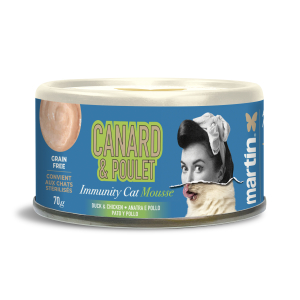 Mousse Martin Immunity Canard & Poulet pour chat - 70g