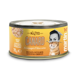 Morceaux en sauce Martin Les Mijotés Filets de canard pour chat - 70g