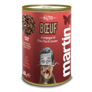 Morceaux en sauce Martin Les Mijotés Bœuf pour chien - 400g
