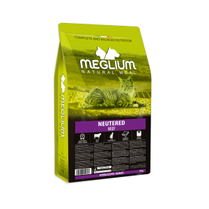 Meglium croquettes pour chat stérilisé bœuf