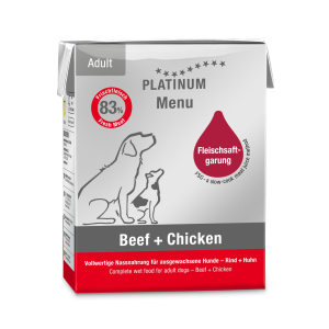 Platinum Beef & Chicken Menu Pâté for Dogs - 375g