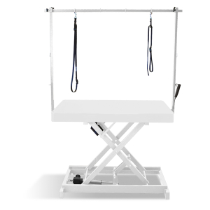 Vivog I-design Grooming Table White Frame – Lacquered Powdered Linen