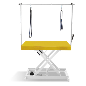 Vivog I-design Grooming Table White Frame – Lacquered Mustard