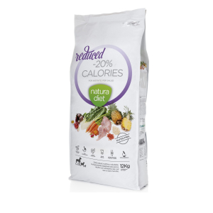 Natura Diet Reduced Calorie Kibble -20% for dogs - 12kg
