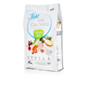 Natura Diet Light Kibble -10% calories for dogs - 3kg