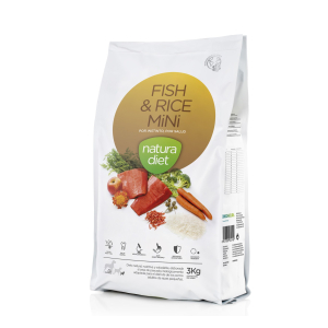 Natura Diet Fish & Rice Mini Dog Kibble - 3kg