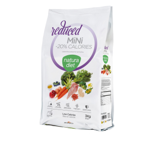 Natura Diet Reduced Calorie Kibble -20% for Mini Dogs - 3kg