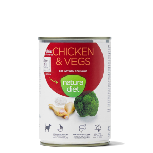 Natura Diet Chicken & Vegetables Pâté for dogs - 400g