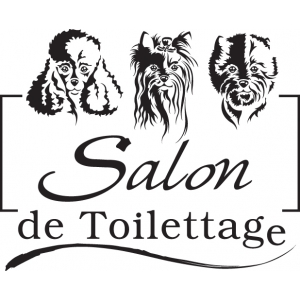 Autocollant Salon de toilettage - Long 50cm x Haut 40cm - 4 coloris