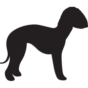 Bedlington dog body sticker