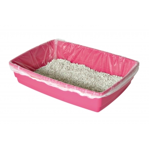 10 pouches with litter box tie