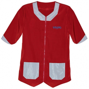 Grooming jacket Bolero design red/grey