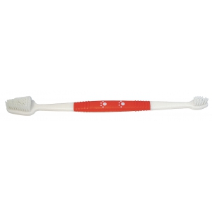 Double toothbrush for dog and cat