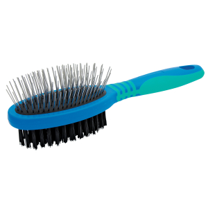 Brosse DOUBLE VIVOG -  spécial chats et petits chiens