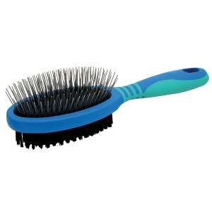 Brosse double VIVOG -  spécial moyens et gros chiens