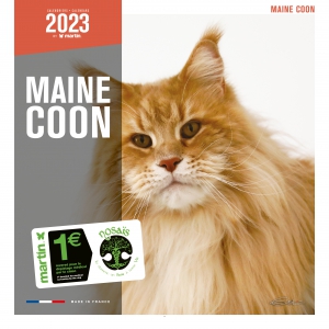 Calendrier chat 2023 - Maine Coon - Martin Sellier