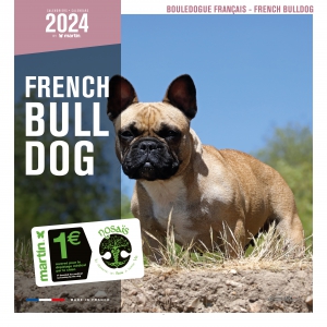 Calendrier chien 2024 - Bouledogue français - Martin Sellier