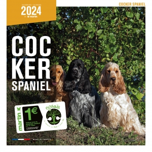 Calendrier chien 2024 - Cocker Spaniel - Martin Sellier