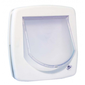 Manual cat flap positions 2 - White